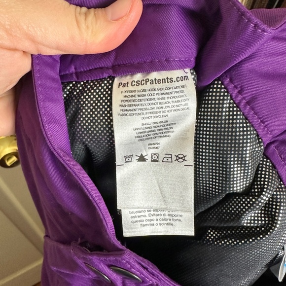 Columbia Winter Omni-Heat Outgrown Purple Bugaboo Snow Pants Kids Size L - Picture 8 of 9